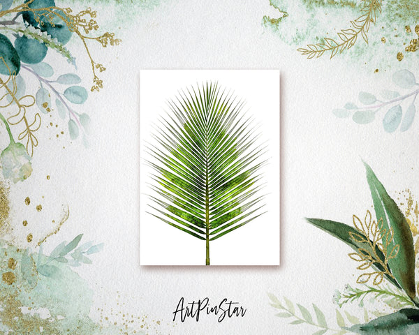 The Coconut Palm Leaves Botanical Garden Customized Greeting Card