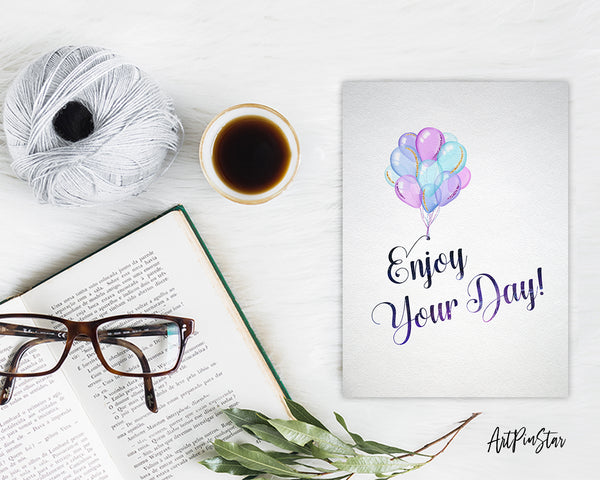 Enjoy your day Bible Verse Customized Greeting Card
