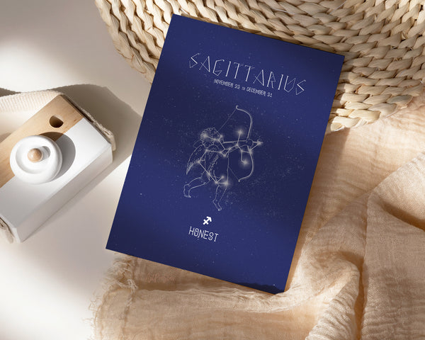 Astrology Sagittarius Prediction Yearly Horoscope Art Customized Gift Cards