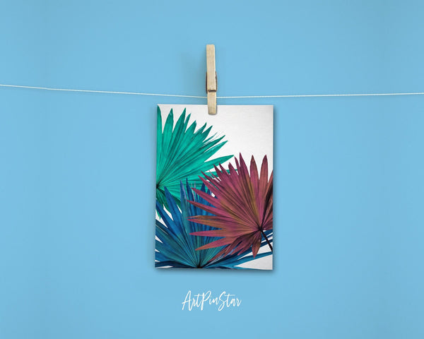 Green Palm Leaf Botanical Garden Customized Greeting Card