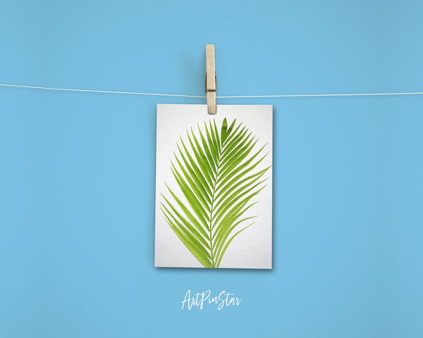 Green Palm Leaf Botanical Garden Customized Greeting Card