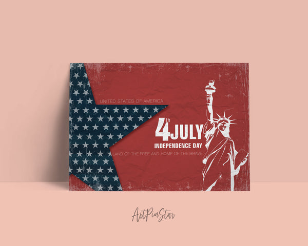 Land of the free and home of the brave Independence Holiday Greeting Customizable Gift Cards