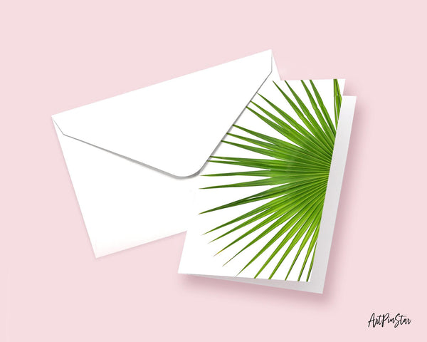 Palm Leaf Botanical Garden Customized Greeting Card