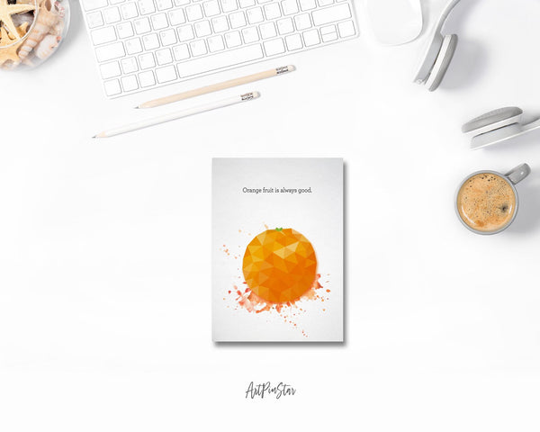 Orange fruit is always good Food Customized Gift Cards