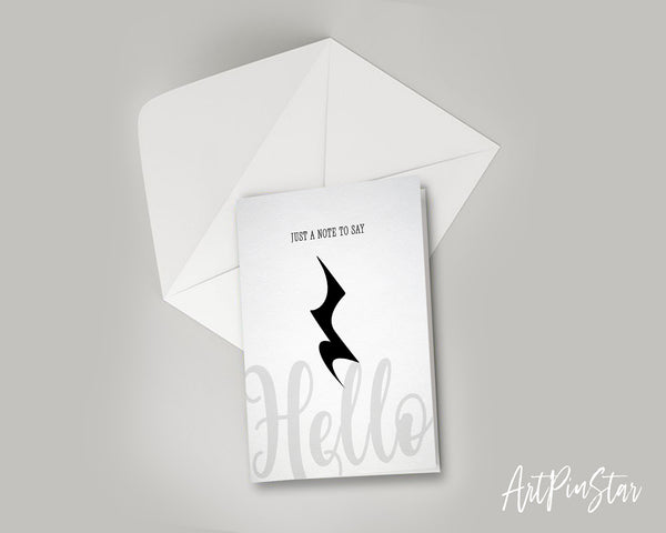Just a note to say Hello Crotchet Rest Crotchet Rest Music Gift Ideas Customizable Greeting Card