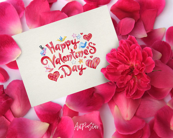 Happy Valentine's Day Customized Greeting Card