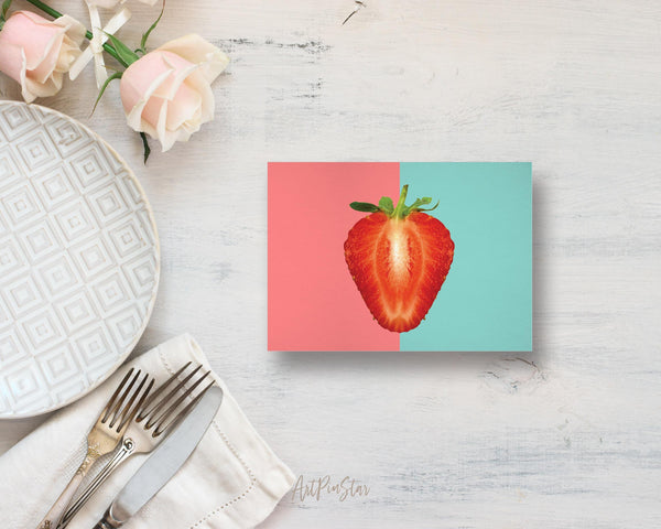 Pear Slice in Half Food Customized Gift Cards