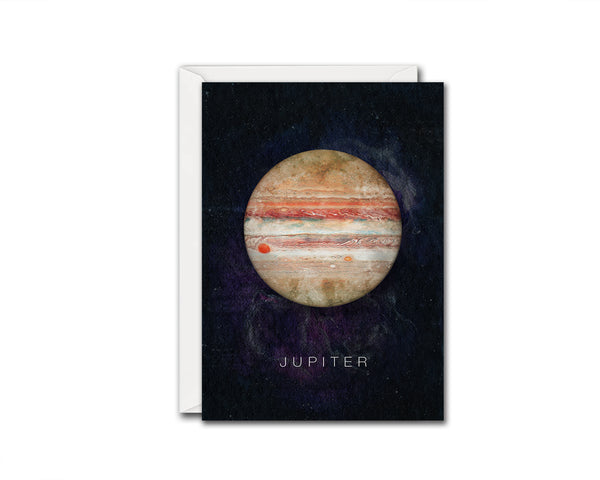 Jupiter Planet Universe Space Solar System Customizable Greeting Card