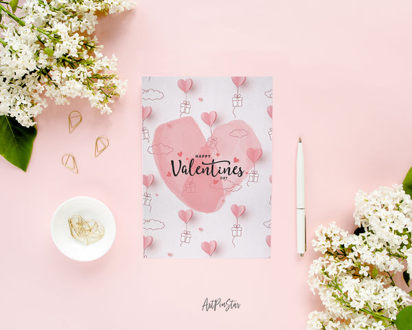 Valentine's Day Heart Customized Greeting Card