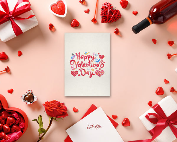 Happy Valentine's Day Customized Greeting Card