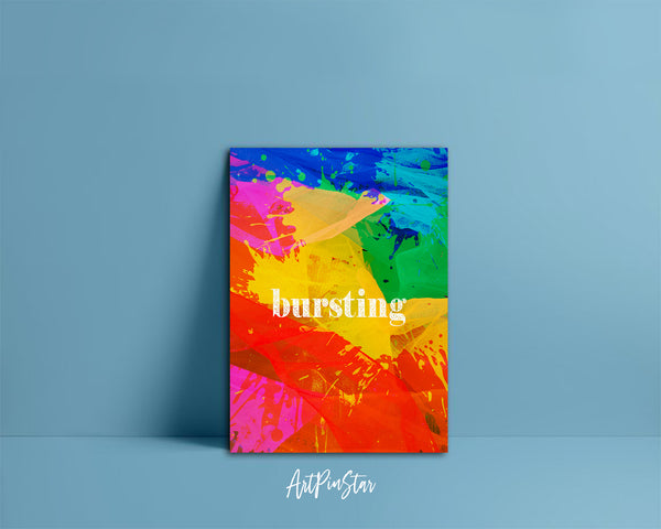 Bursting Artwork Greeting Cards Personalized Art Prints Posters