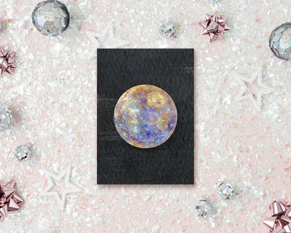 Mercury Planet Solar System Customizable Greeting Card