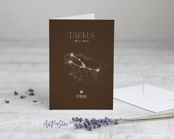 Astrology Taurus Prediction Yearly Horoscope Art Customized Gift Cards