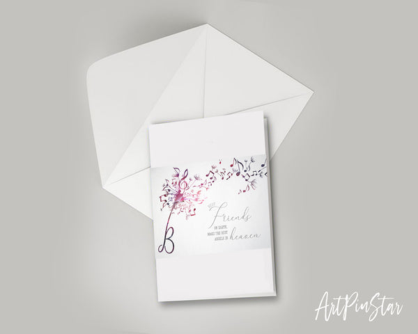 Inspiring Music Quote Letter B Symbol Best friends on earth, make the best angels in heaven