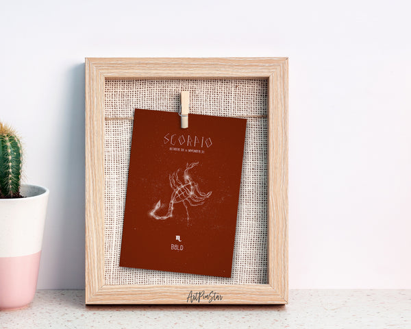 Astrology Scorpio Prediction Yearly Horoscope Art Customized Gift Cards