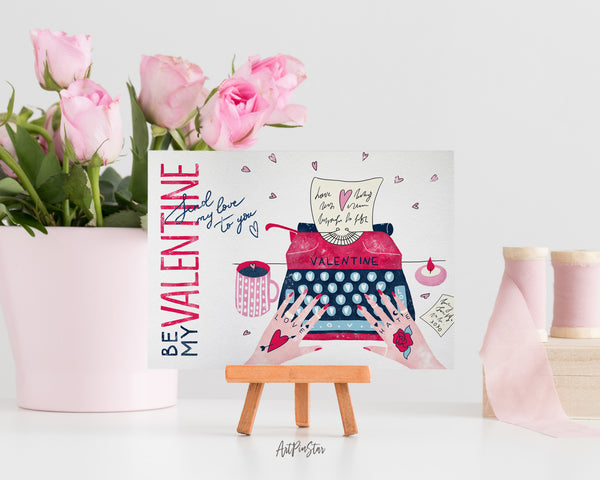 Love Letter Be My Valentine Customized Greeting Card