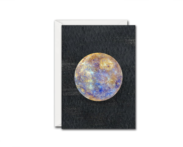Mercury Planet Solar System Customizable Greeting Card