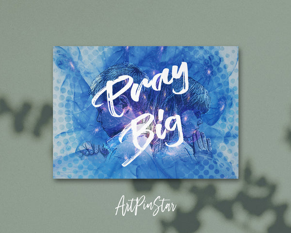 Pray Big Bible Verse Customized Greeting Card