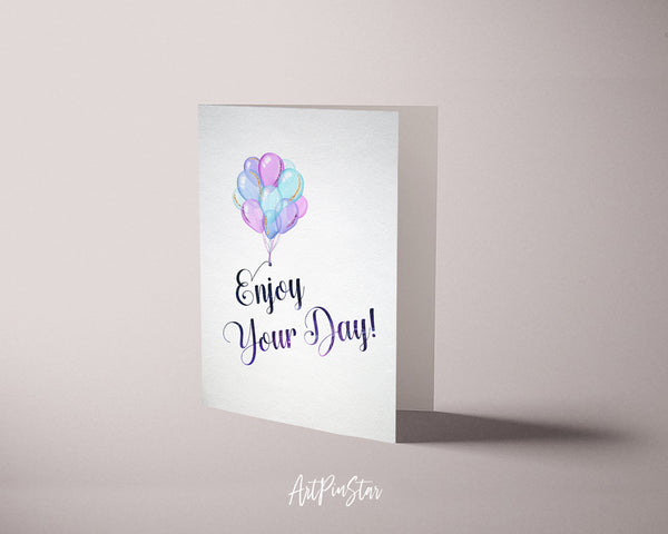 Enjoy your day Bible Verse Customized Greeting Card