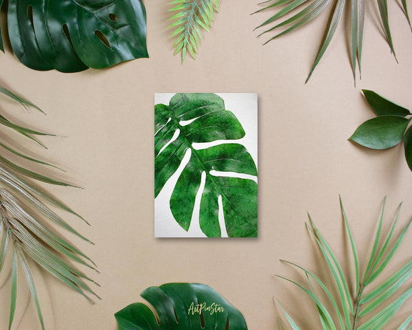 Tropical palm leaf Botanical Garden Customized Greeting Card