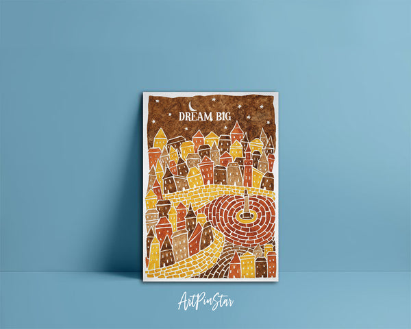 Dream Big Artwork Greeting Cards Personalized Art Prints Posters