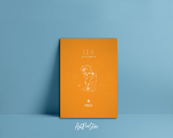 Astrology Leo Prediction Yearly Horoscope Art Customized Gift Cards