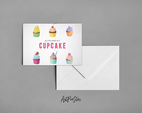 All you need is a cupcake Food Customized Gift Cards