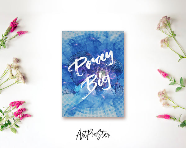 Pray Big Bible Verse Customized Greeting Card