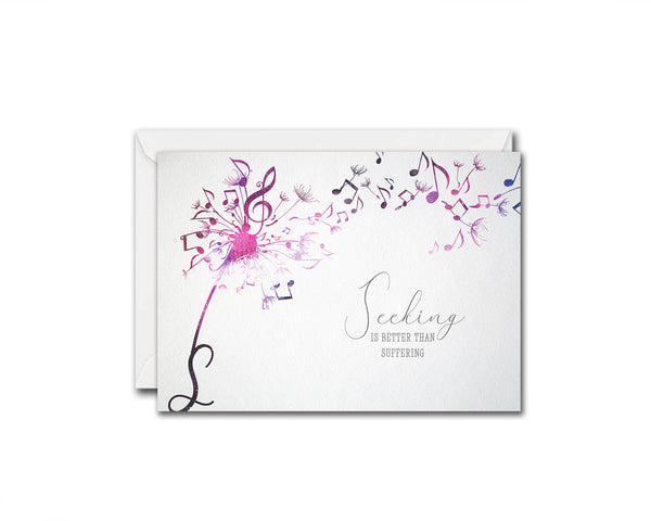Inspiring Music Quote Letter S Symbol Seeking is better than suffering