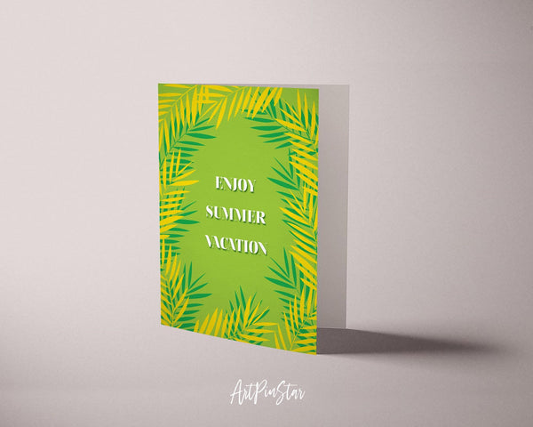Enjoy summer vacation Botanical Garden Customized Greeting Card