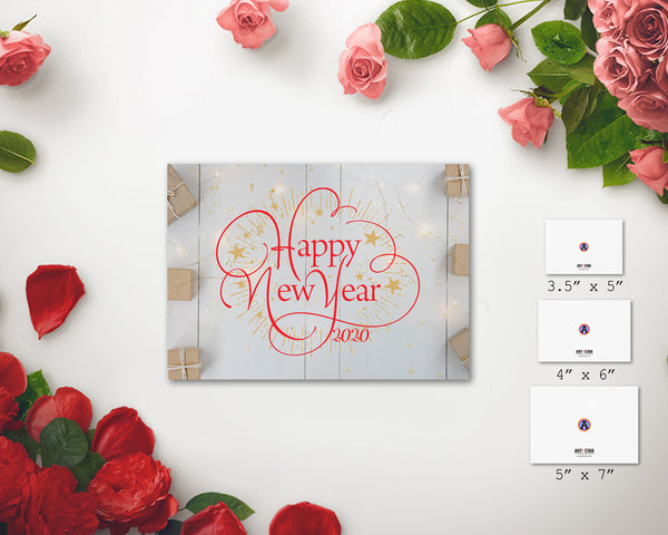 New Year 2020 Happy Customized Greeting Card