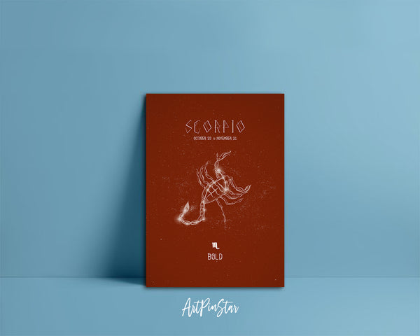 Astrology Scorpio Prediction Yearly Horoscope Art Customized Gift Cards