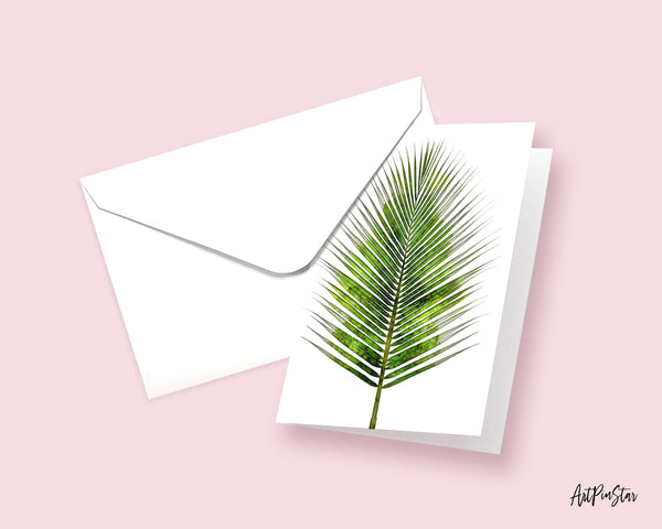 The Coconut Palm Leaves Botanical Garden Customized Greeting Card