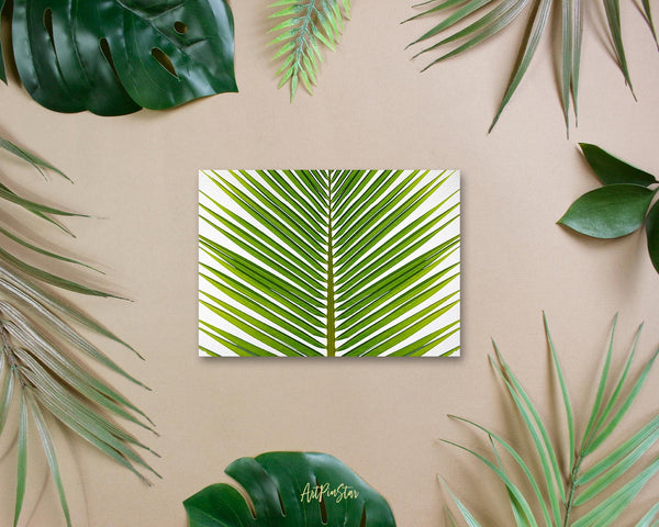 The Coconut Palm Leaves Watercolor Botanical Garden Customized Greeting Card