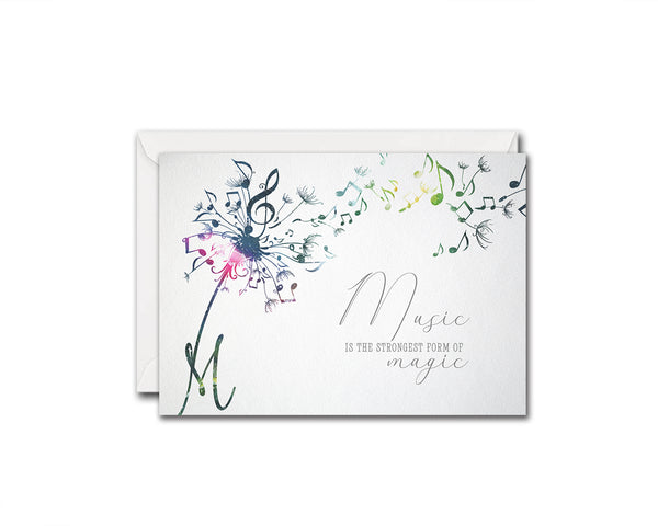 Inspiring Music Quote Letter M Symbol Music is the strongest form of magic