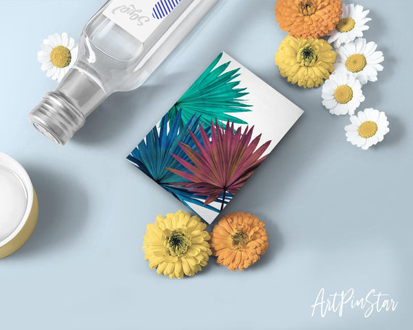 Green Palm Leaf Botanical Garden Customized Greeting Card