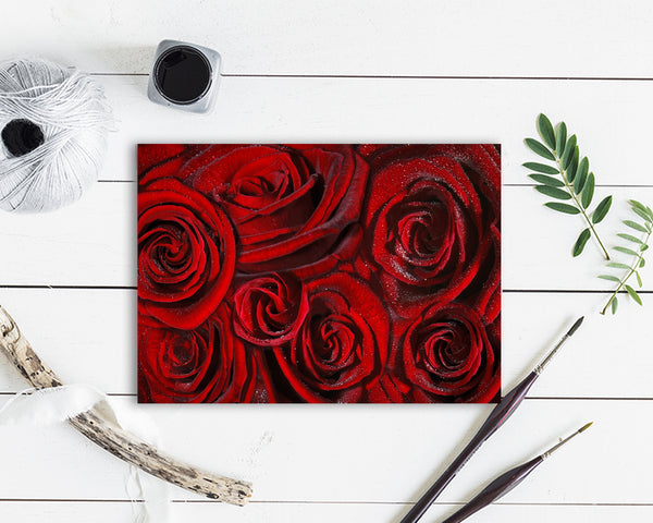 Roses Flower Photo Art Customized Gift Cards