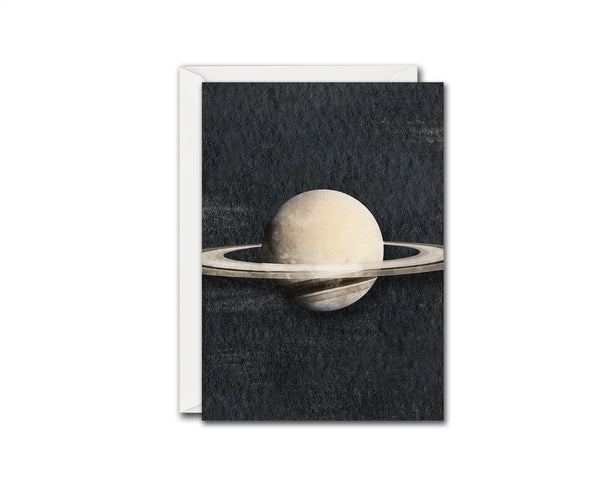 Saturn Planet Solar System Customizable Greeting Card