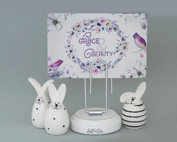 Grace & Beauty Flower Quote Customized Gift Cards