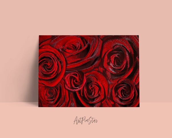 Roses Flower Photo Art Customized Gift Cards