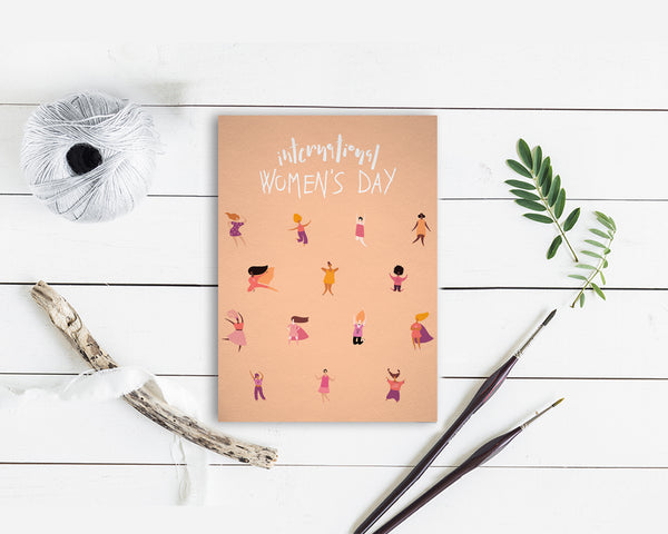 International Women's Day Women Empowerment Customizable Greeting Card