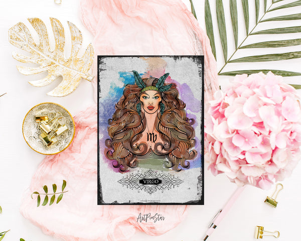 Horoscope Virgo Prediction Yearly  Astrology Art Customized Gift Cards