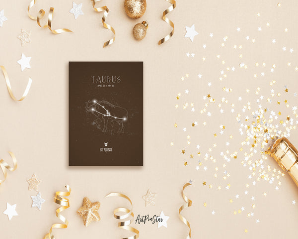 Astrology Taurus Prediction Yearly Horoscope Art Customized Gift Cards