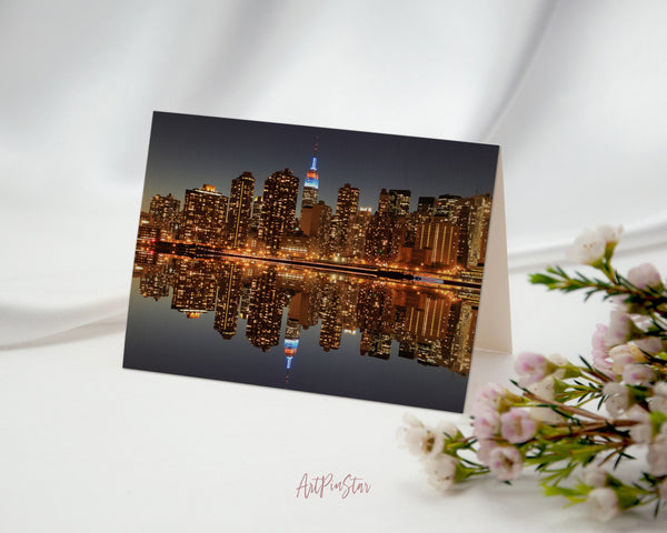 Midtown Manhattan Skyline, New York Landscape Custom Greeting Cards