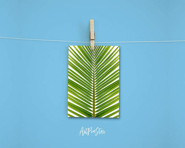 The Coconut Palm Leaves Watercolor Botanical Garden Customized Greeting Card