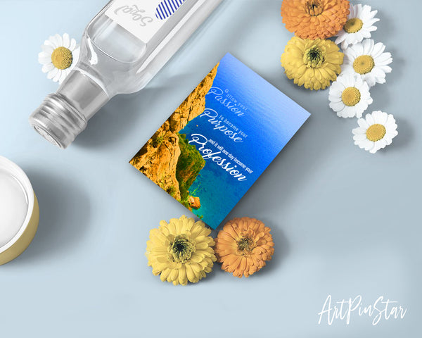 Allow your passion to become your purpose Gabrielle Bernstein Inspirational Customized Greeting Card