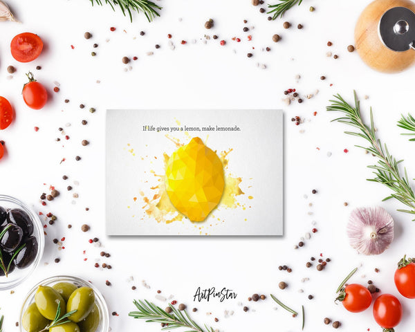 If life gives you a lemon, make lemonade Food Customized Gift Cards