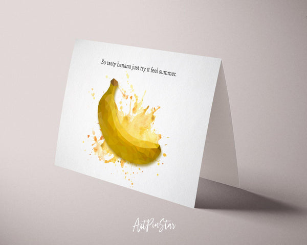 So tasty banana just try it feel summer Food Customized Gift Cards