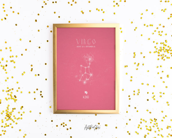 Astrology Virgo Prediction Yearly Horoscope Art Customized Gift Cards