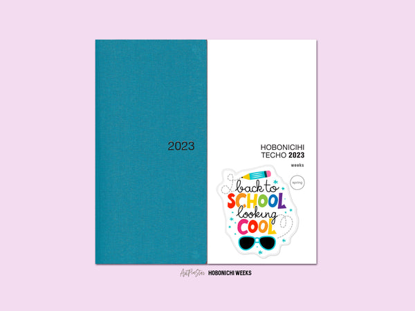 Back to School Looking Cool Vinyl Die Cut Sticker, 2.3" x 2.7"